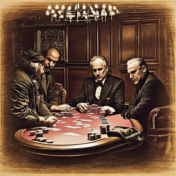 Poker player arguing with dealer at World Series of Poker tournament table.