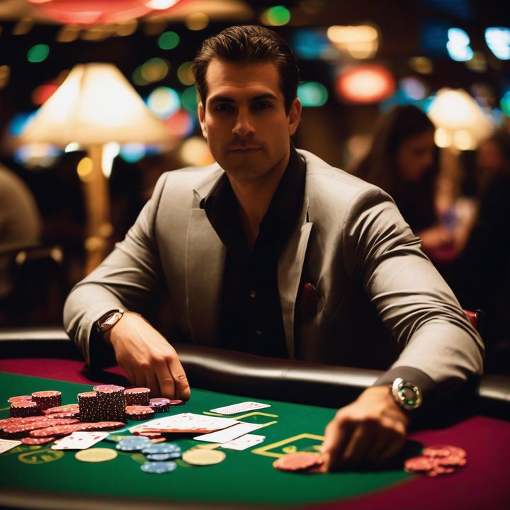 Poker player at WSOP 2025 tournament table, awaiting bonus decision.