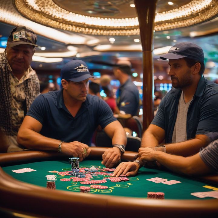 Brazilians celebrate finishing 1-2-3 at PokerStars Jet Set Cruise tournament.