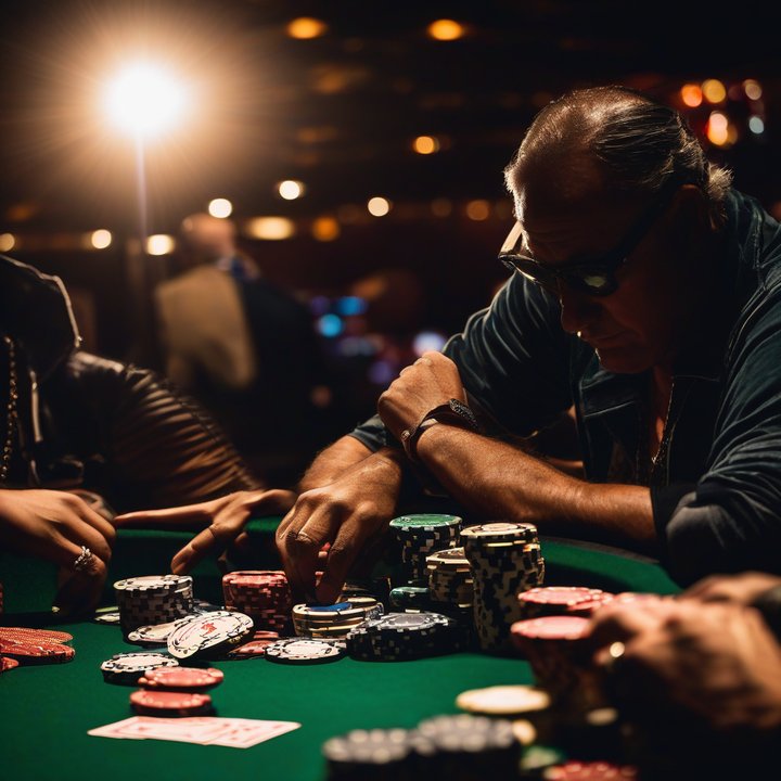 Daniel Negreanu holding multiple bracelets won by 25K fantasy players.