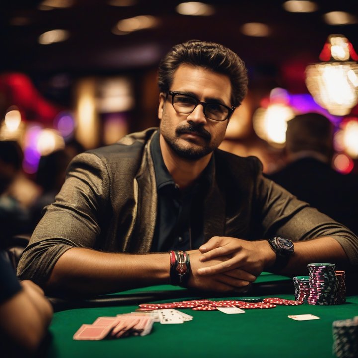 Garrett Adelstein plays poker, receiving check-raise with full house hand.