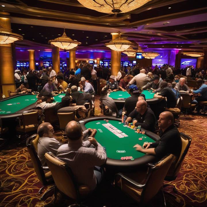 Kenny Hallaert at WSOP Main Event Final Table, focused on poker game.