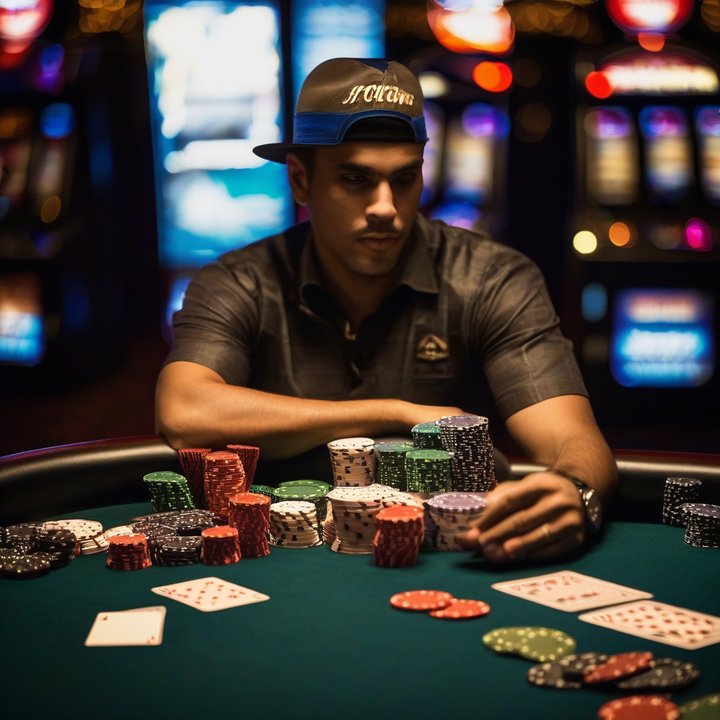 Khoi Le Nguyen holds WSOP $50,000 High Roller championship trophy.