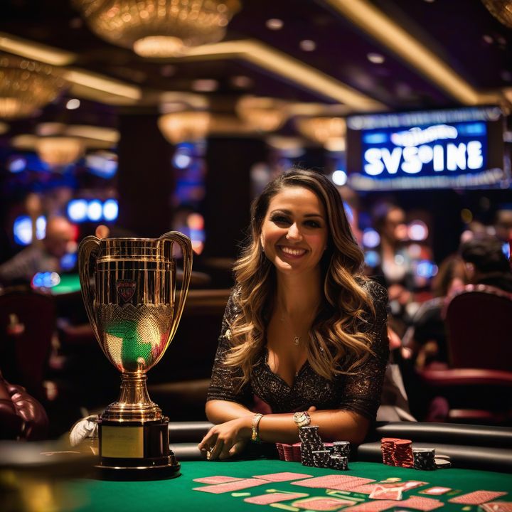 Leo Margets celebrates historic WSOP win with raised arms.