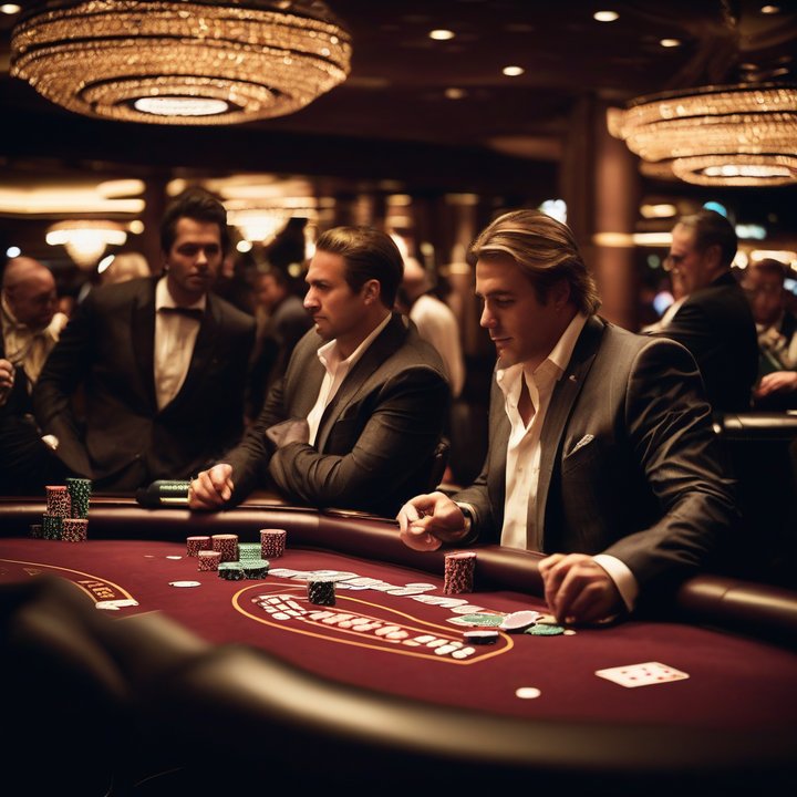 Michael Mizrachi and Martin Kabrhel playing poker at Venetian live cash game table.