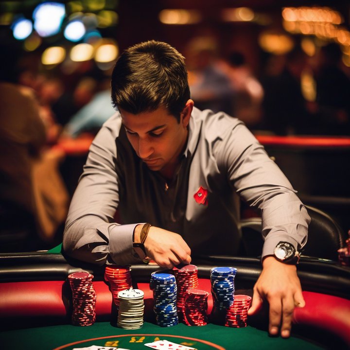 Michael Mizrachi at 2025 WSOP Main Event table with four players remaining.