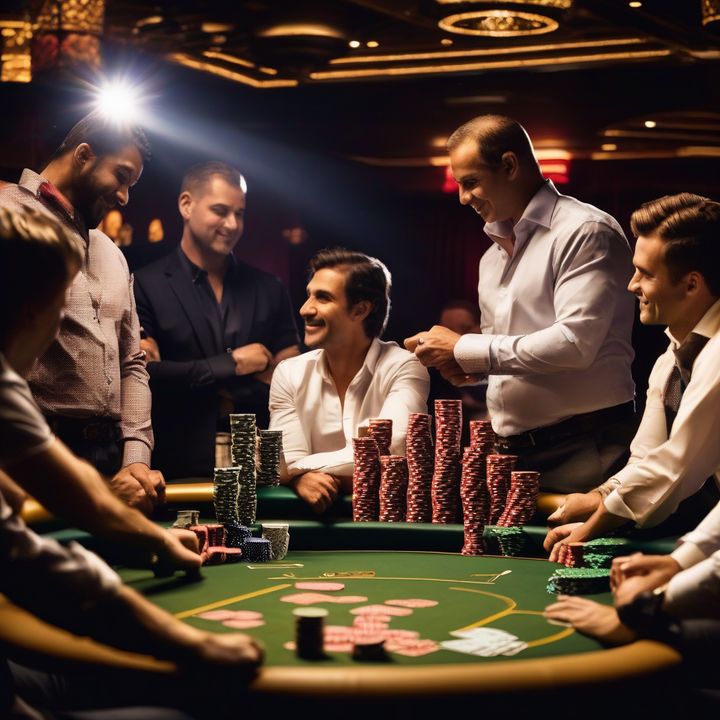 Michael Mizrachi holds WSOP championship trophy and smiles.