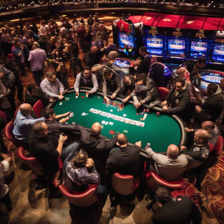 Phil Hellmuth makes grand entrance at WSOP event.