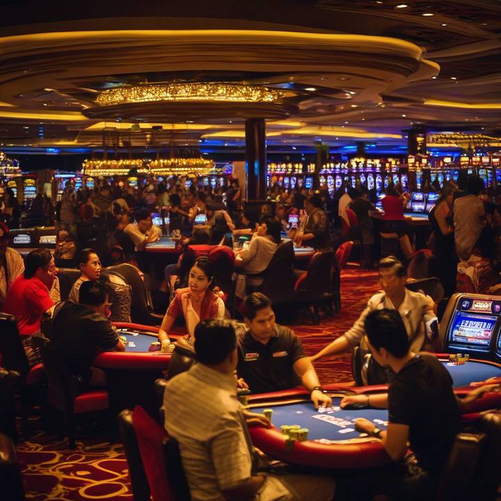 Poker players competing at WPT Prime event in Thailand.