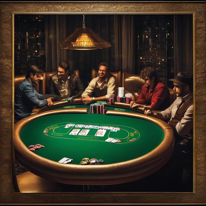 Poker players competing in PartyPoker's Mystery Bounty Series tournament online.