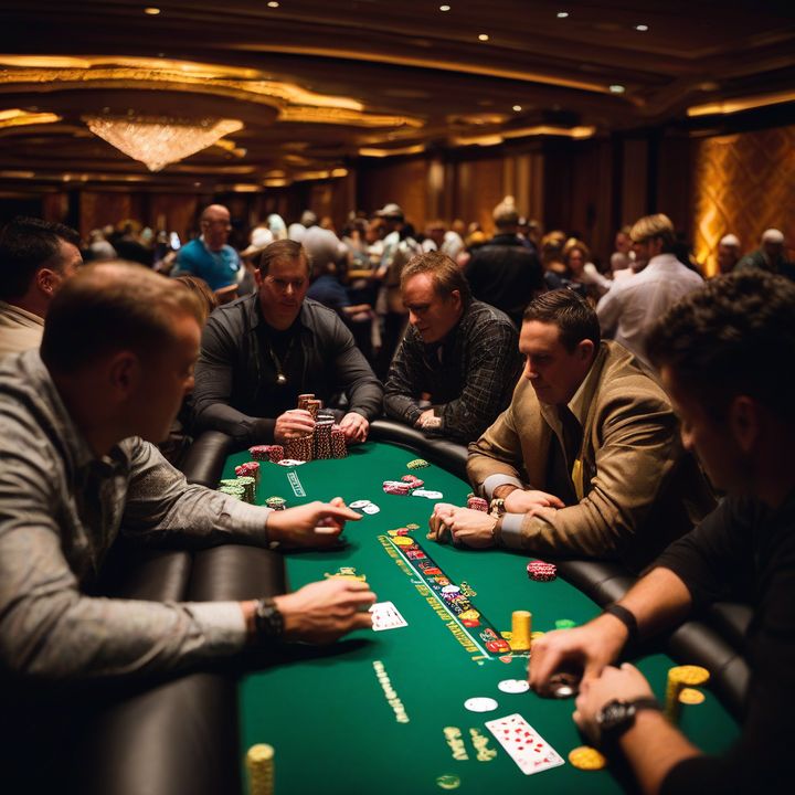 Punnat Punsri competing in the WSOP PLO Mystery Bounty tournament.