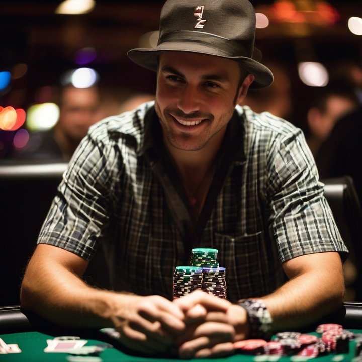 Shaun Deeb holds seventh WSOP bracelet, smiling in victory.