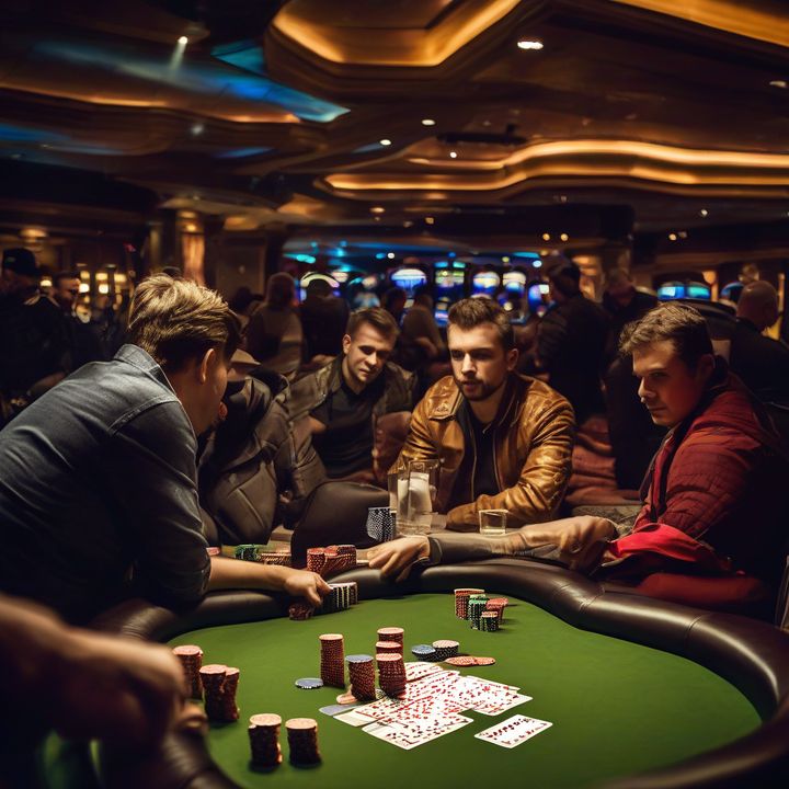Ukrainian poker player celebrates winning $100K Mystery Bounty tournament.