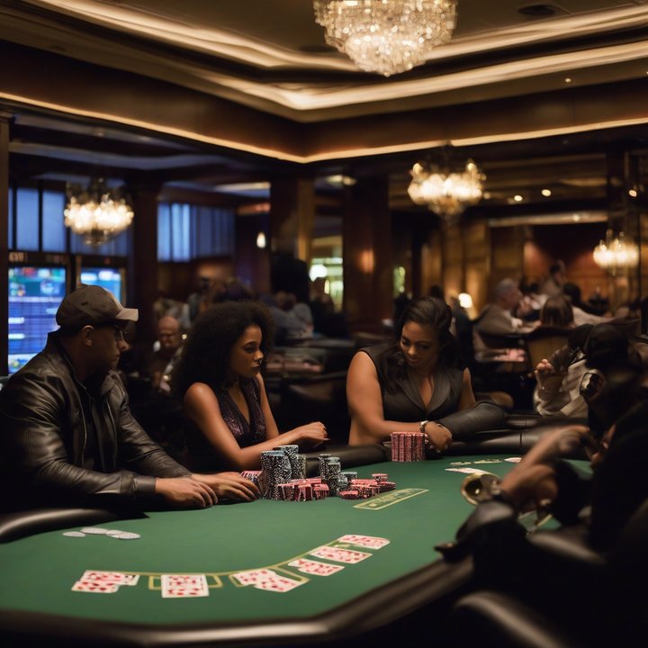 Poker player being robbed and assaulted in Texas hotel lobby.